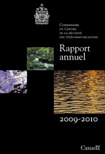 couverture : 2009-2010 Rapport annuel